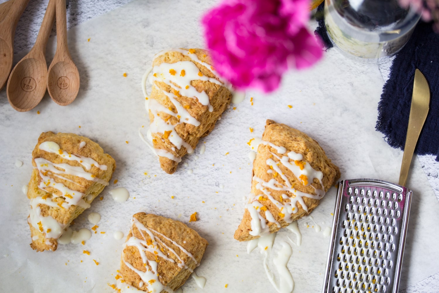 orange scones