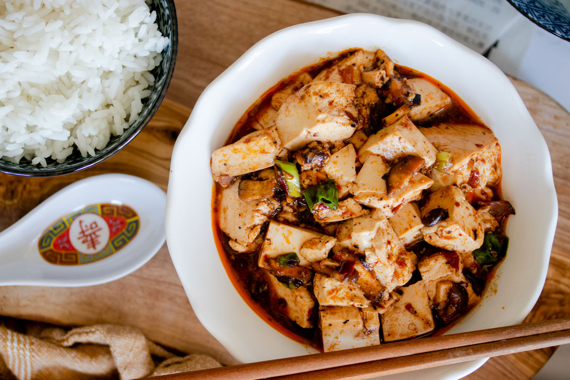 Vegetarian Mapo Tofu - The Floured Camera