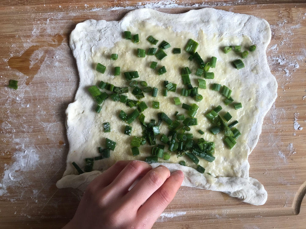 5-Minute Sourdough Discard Scallion Pancakes» the practical kitchen