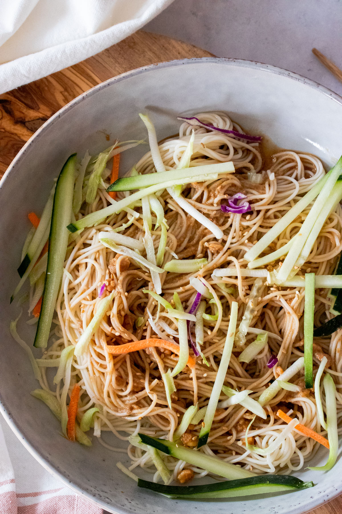 sesame peanut noodles
