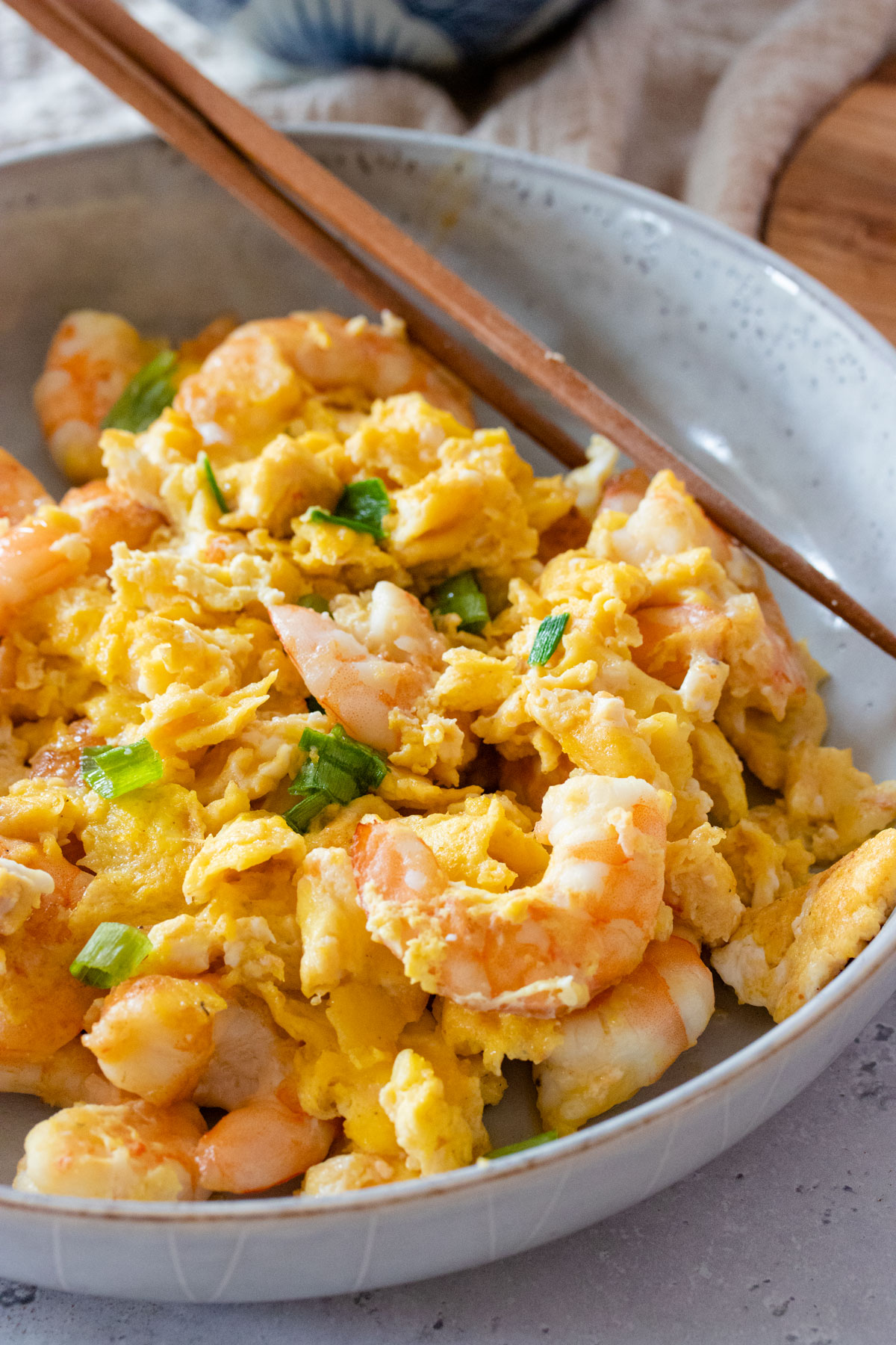shrimp egg stir fry