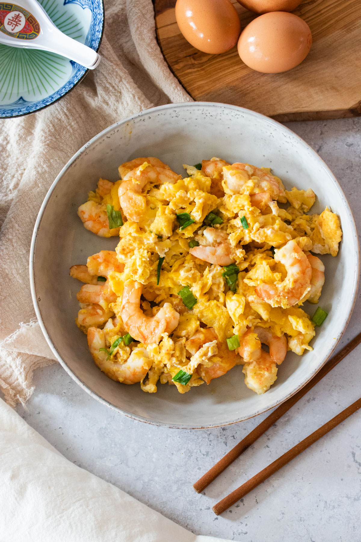 10 Minute Shrimp and Egg Stir-Fry - The Floured Camera