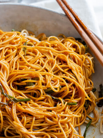 scallion oil noodles