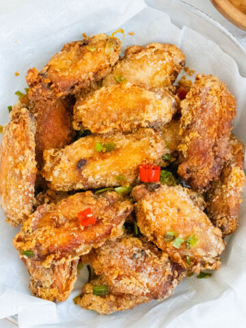 salt and pepper chicken wings