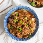 braised eggplant with minced pork