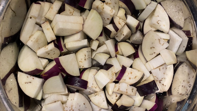 brining eggplant