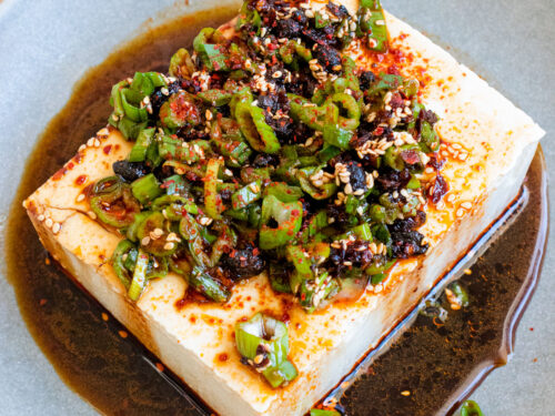 Spicy silken tofu variation for advanced easy Chinese recipes