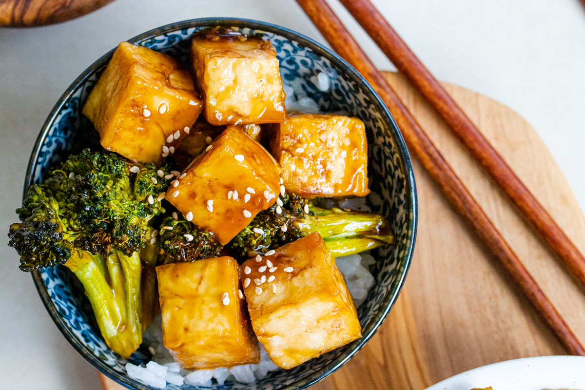 Baked Teriyaki Tofu and Broccoli The Floured Camera