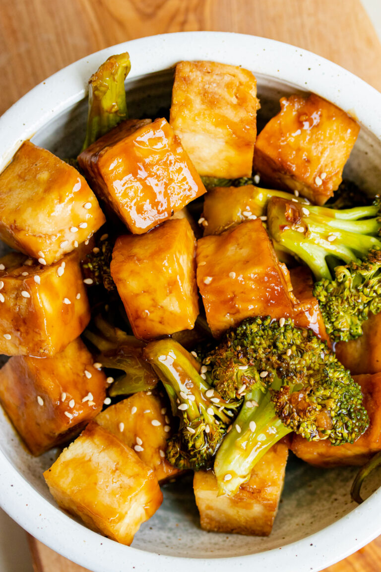 Baked Teriyaki Tofu and Broccoli The Floured Camera