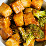 teriyaki tofu and broccoli