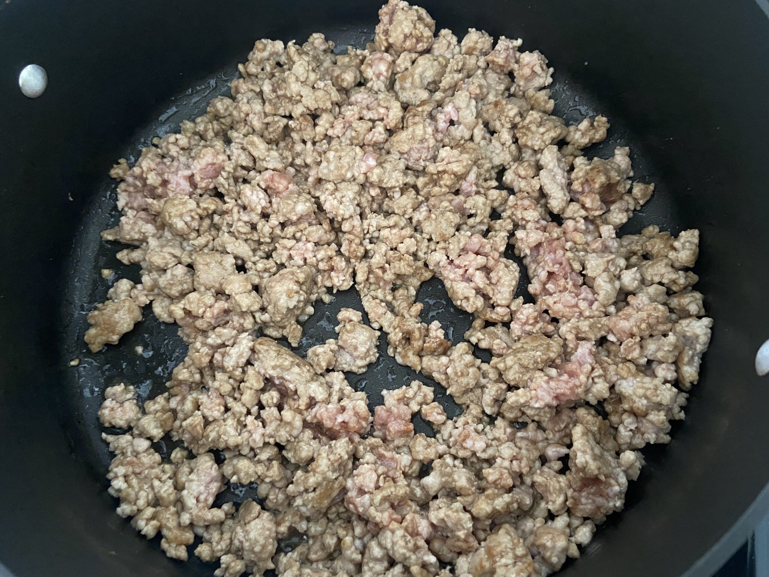 sauteed marinated ground pork