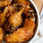 Chinese five spice chicken wings made in air fryer.