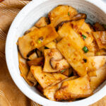 Spicy sauteed king oyster mushrooms