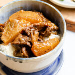 Chinese braised beef and daikon.