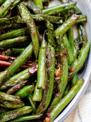 Chinese stir-fry green beans.