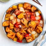 Sweet and sour tofu.