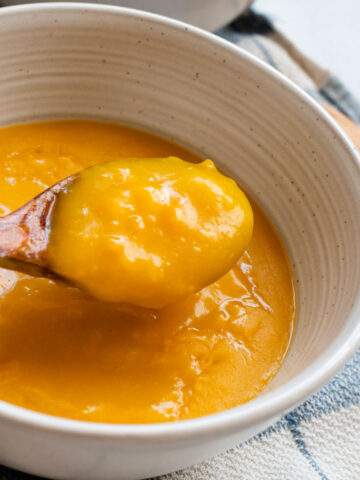 Sweet Korean pumpkin porridge.