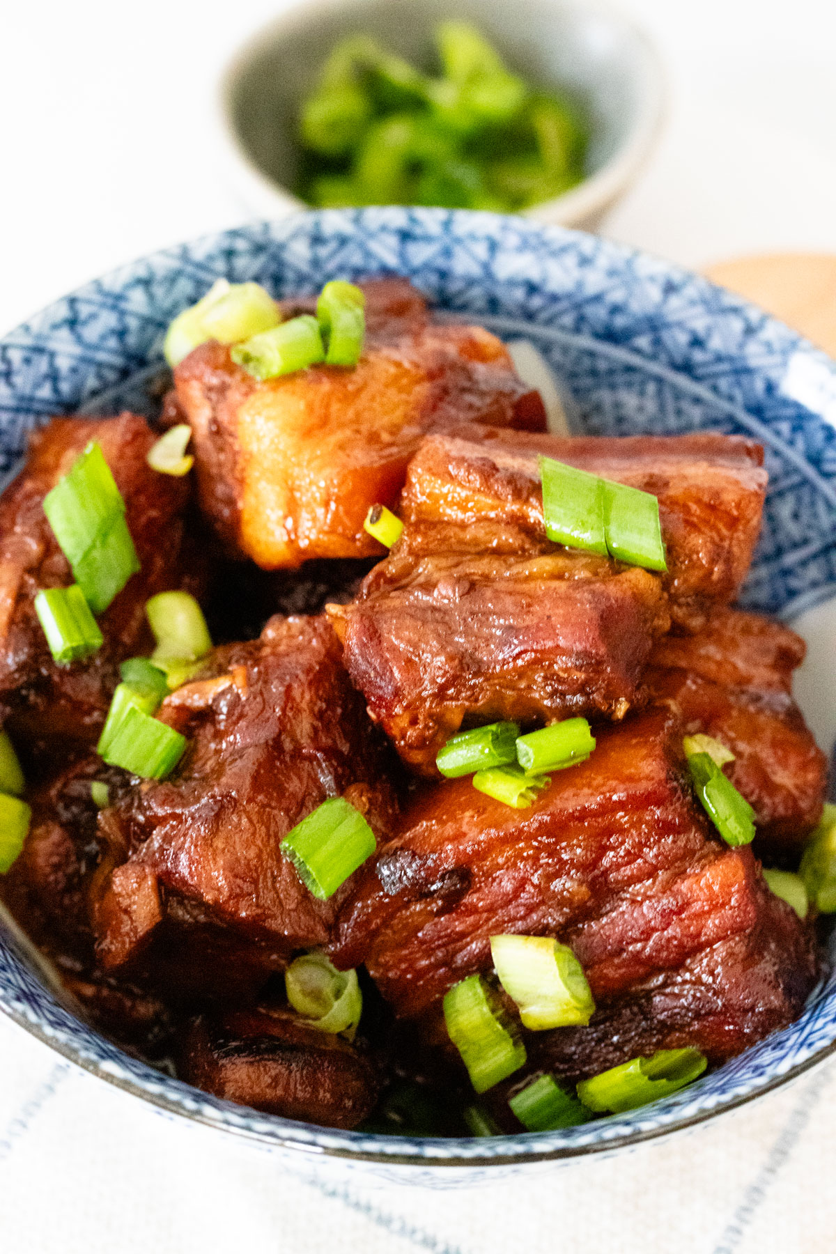 Beer braised pork belly.