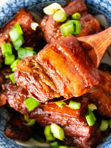 Beer braised pork belly